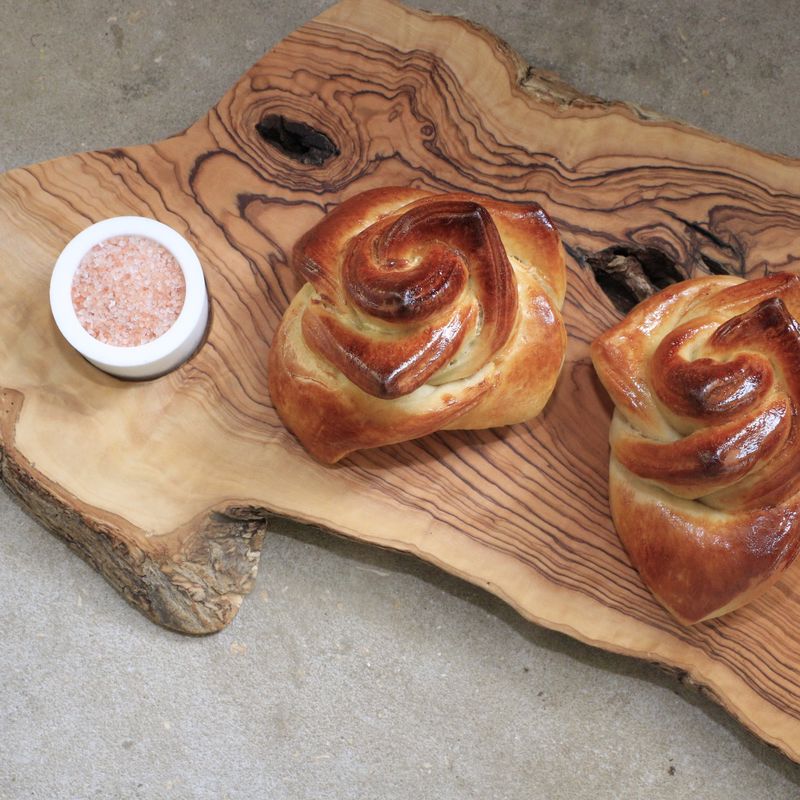 Challah board olive