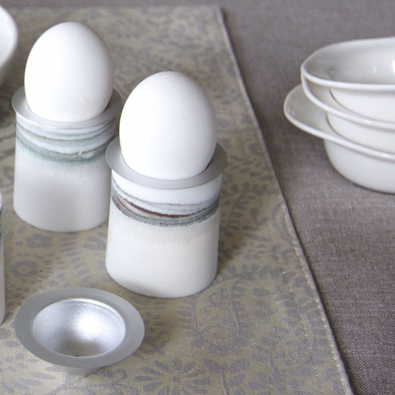 Egg holder passover easter silver