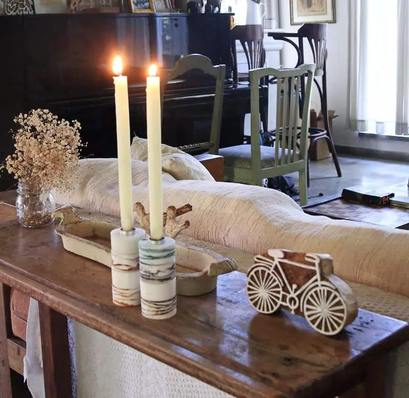 Hanukkah menorah | Shabbat candles