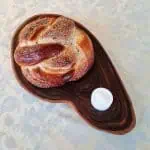 Round Challah Board Judaica Gift