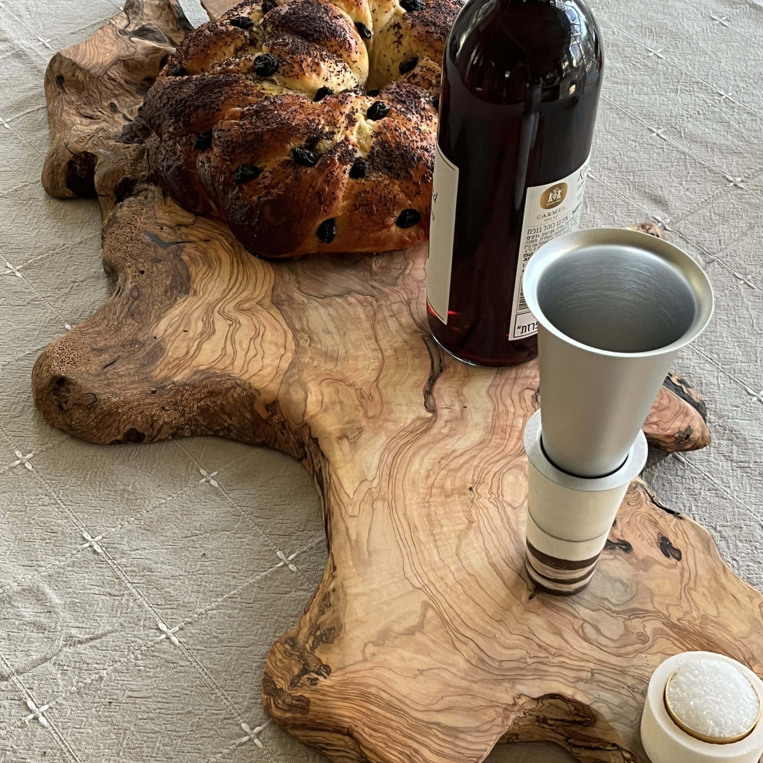 Olive wood Challah Board