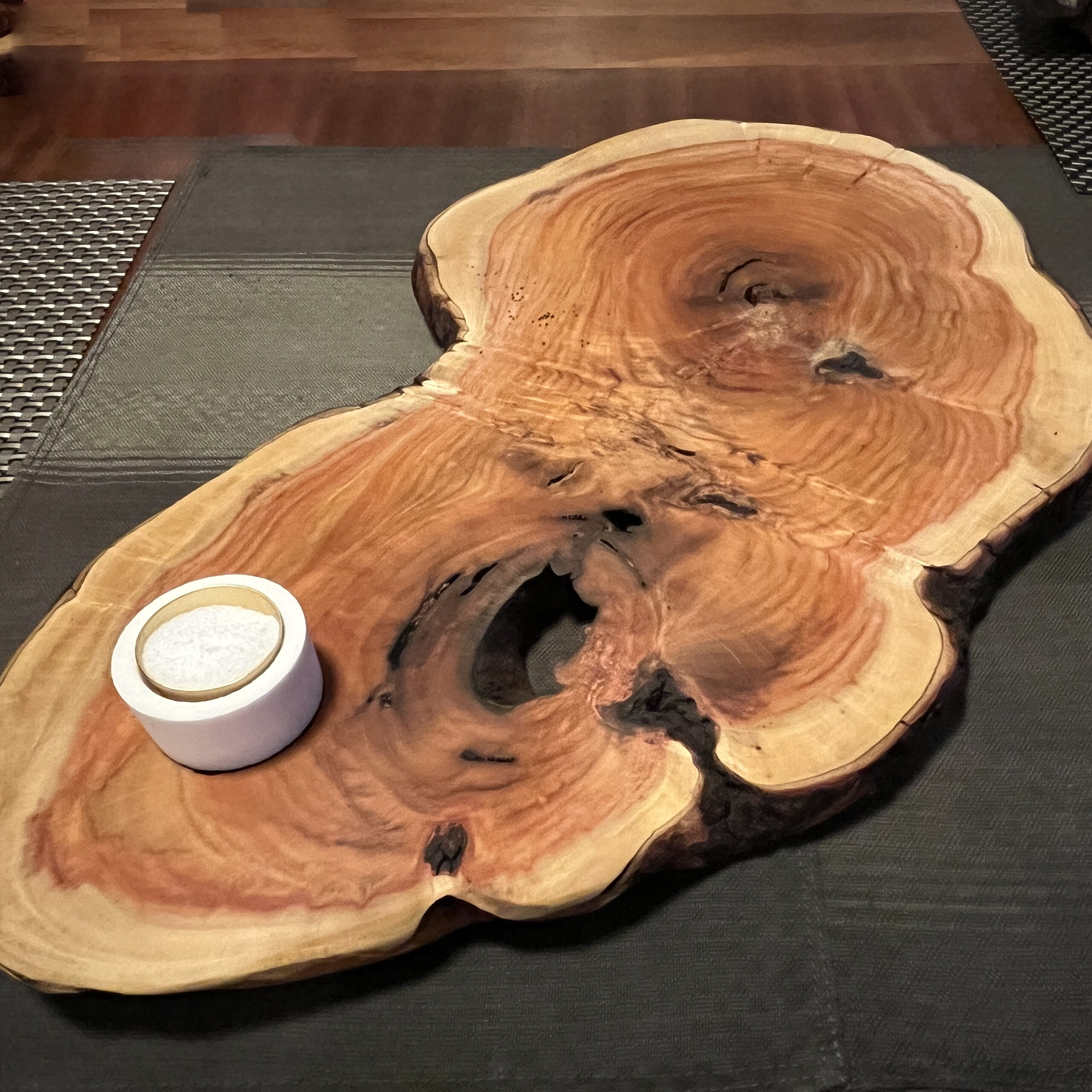 Challah Board Made in Israel - Carob Wood